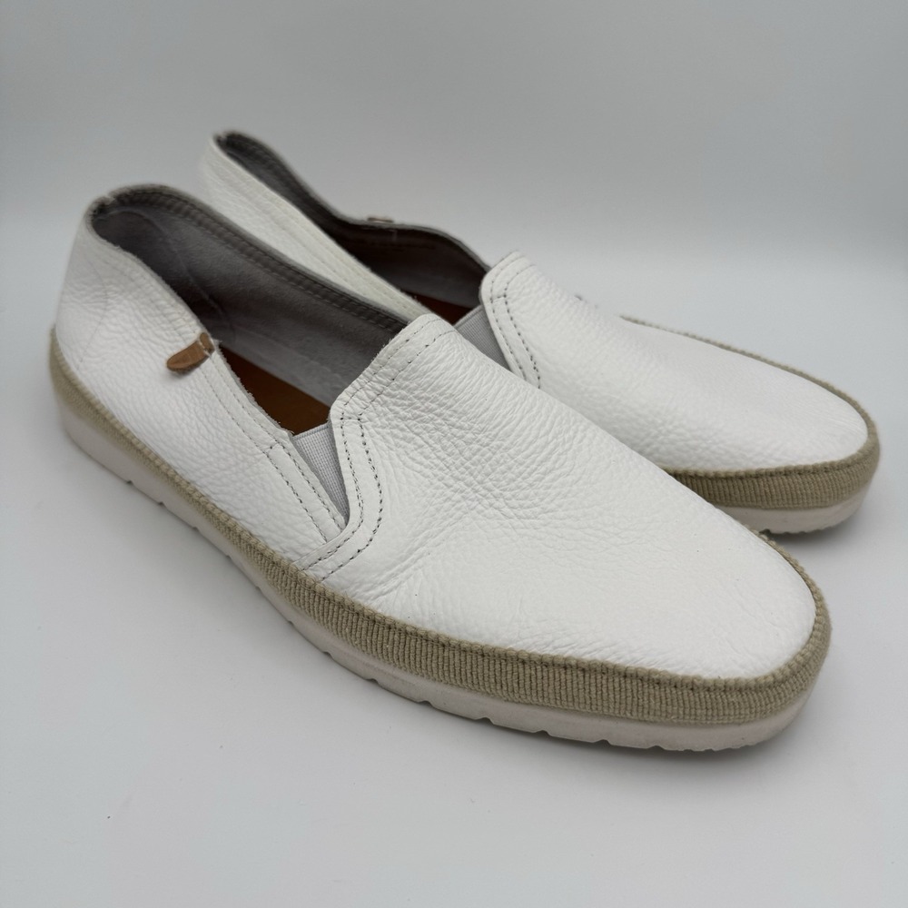 Verbenas Slip On Nuria Loafers Women's 9 EU 40 White Leather Casual Shoe Spain - Picture 2 of 9